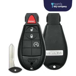 Brand New OEM 4 Button FOBIK for Select RAM Vehicles (RAM-4B-TRUCKS-FOBIK)