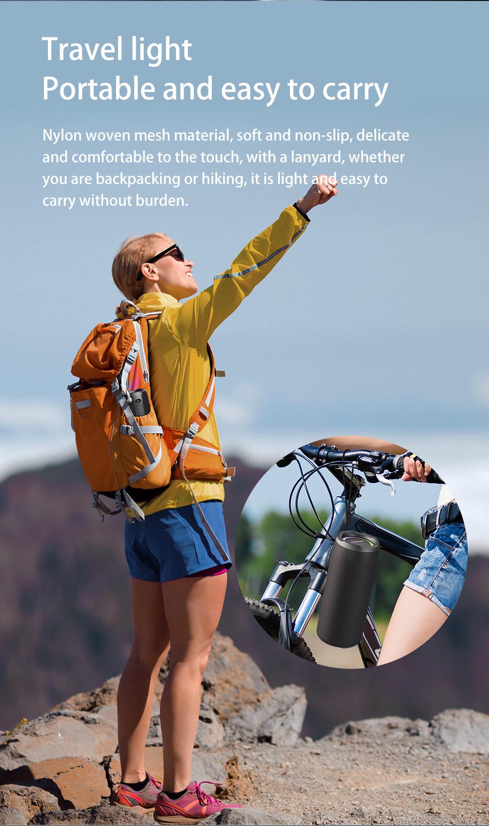 ZEALOTs S49 Pro Wireless Speaker, 40W Waterproof IPX-6 Speaker with 3000mAh Battery, Multifunctional Portable Speaker, Bluetooth-compatible Speaker for Home, Car, Outdoor, Camping, Audio