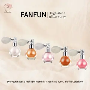 FANFUN Shimmer Spray – 24H Radiant Star-Shaped Body Highlighter for Collarbone & Body, Party & Performance Makeup