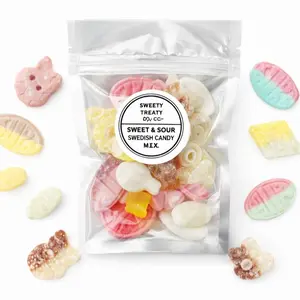 BUBS swedish candy mix bag Sweet and Sour ovals swedish candy BUBS swedish candy mix bag Sweet and Sour ovals swedish candy