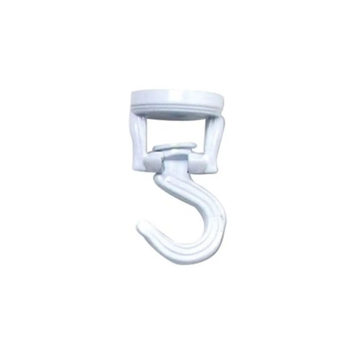 212 MAIN Hangable Swivel Plant Hanging Hook - White Ceiling-Mount Fastener with Included Mounting Hardware, Ideal for Hanging Flower Baskets