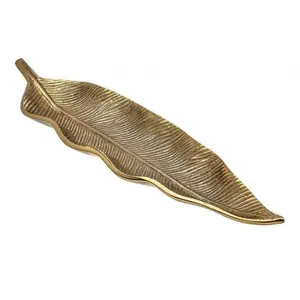 Leaf Long Tray - Gold