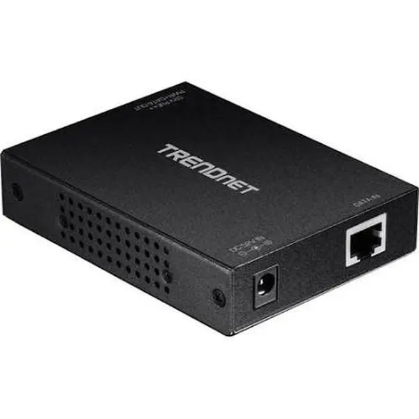 Trendnet TPE-117GI Ultra PoE Plus Injector with Auto-Sensing Technology, Correct Wattage, Gigabit Ethernet, Open Port, Save Installation Costs