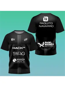 Fashion Men's Tennis Sportswear T-Shirt Boutique Outdoor Badminton Table Tennis Training Clothes Summer Short-Sleeved Loose Tops