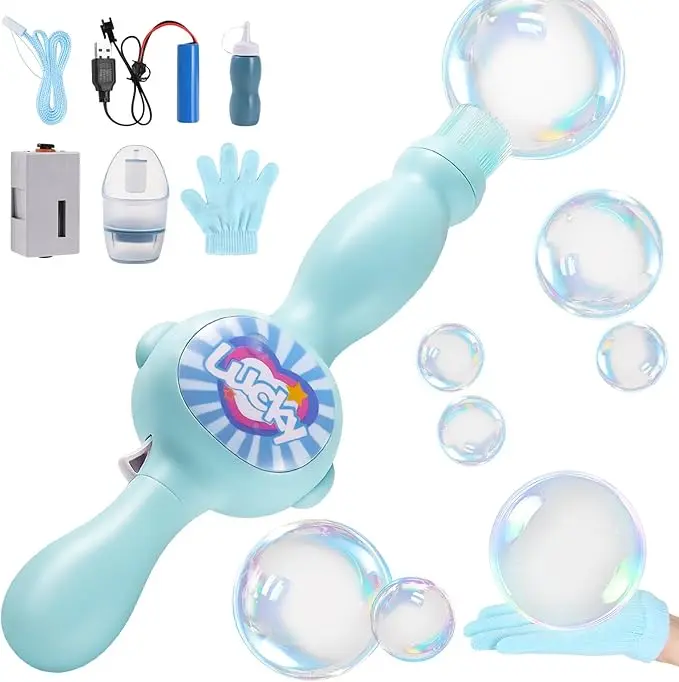 Fog Bubble Machine, Colorful Fog Bubble Machine, Elastic Bubble Wand, Magic Interactive Fog Bubble Maker with Smoke, Favors Supplies Toys Birthday Gifts,Kids Gift,summervibes tiktokshopspringglowup summerwins