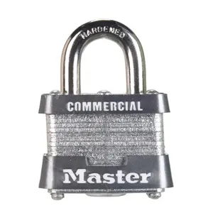 Master Lock 3KANo.3464 Laminated Padlock 4 Pin - pack of 6