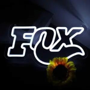 Dimmable Fox LED Neon Sign - USB-Powered LED Light Letters, Illuminated Letter-Shaped Light-Up Novelty Lighting, Indoor Wall Decor, Ideal Christmas Gift for Boys by summerwins