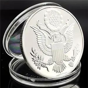 Us Dollar Masonic Coin Pyramid Gold Plated Silver Souvenir Commemorative Usa