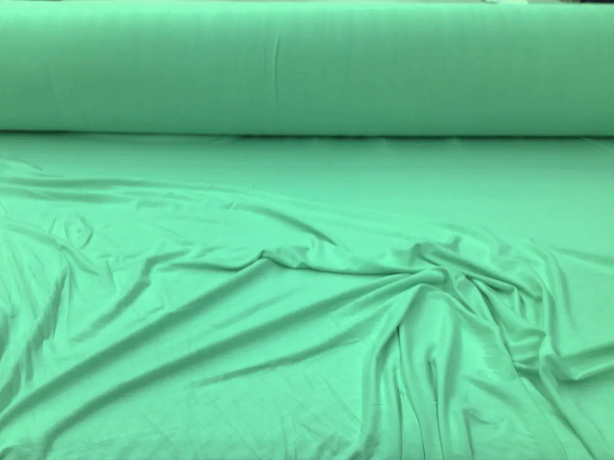 Tanboocel Bamboo Spandex Fabric 4 way Stretch Mint Green B214