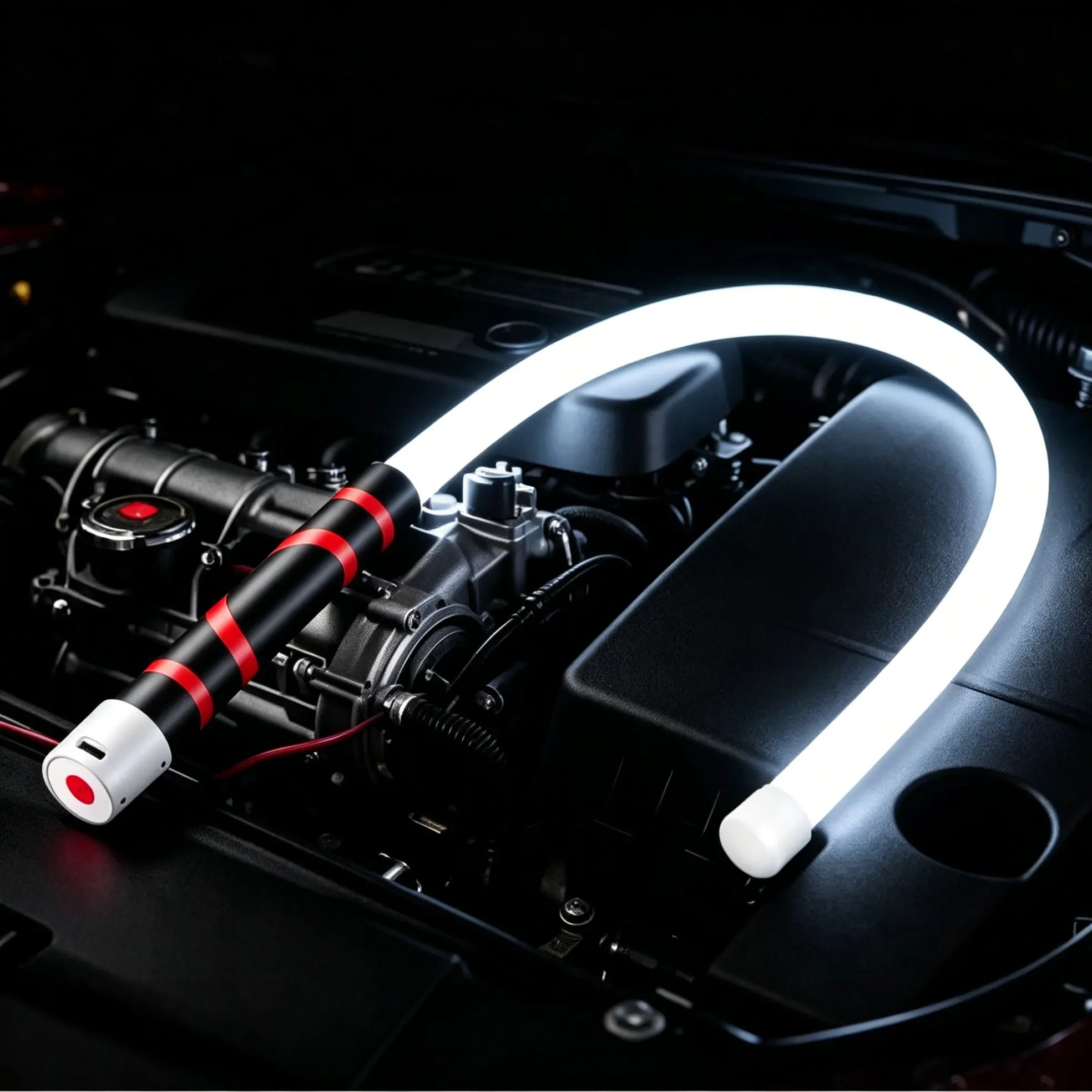 2026 New Bendable LED Flashlight Stick - High Lumen Rechargeable Flash Light with 3 Adjustable Brightness Levels, Tools and Gadgets for Workshop Mechanical Inspection, Ideal Father's Day Gift (Includes LED Light Strips), High Lumen Flashlights, Flash Ligh