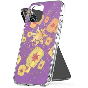 Phone Case Lantern Cover Light TPU Tangled Accessories Shockproof Transparent Compatible with iPhone SE 7 8 X XR 11 12 13 14 15 16 Plus Mini Pro Max Samsung Galaxy Note S9 S10 S20 S21 Ultra Plus Cellphone Protective