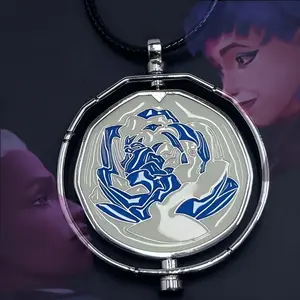 Blue Rose Necklace | Inspired Pendant for Fans | Pendant Gift | Unique Jewelry for Fans | Lol Gift | Unique Jewelry Gift for Cosplayers