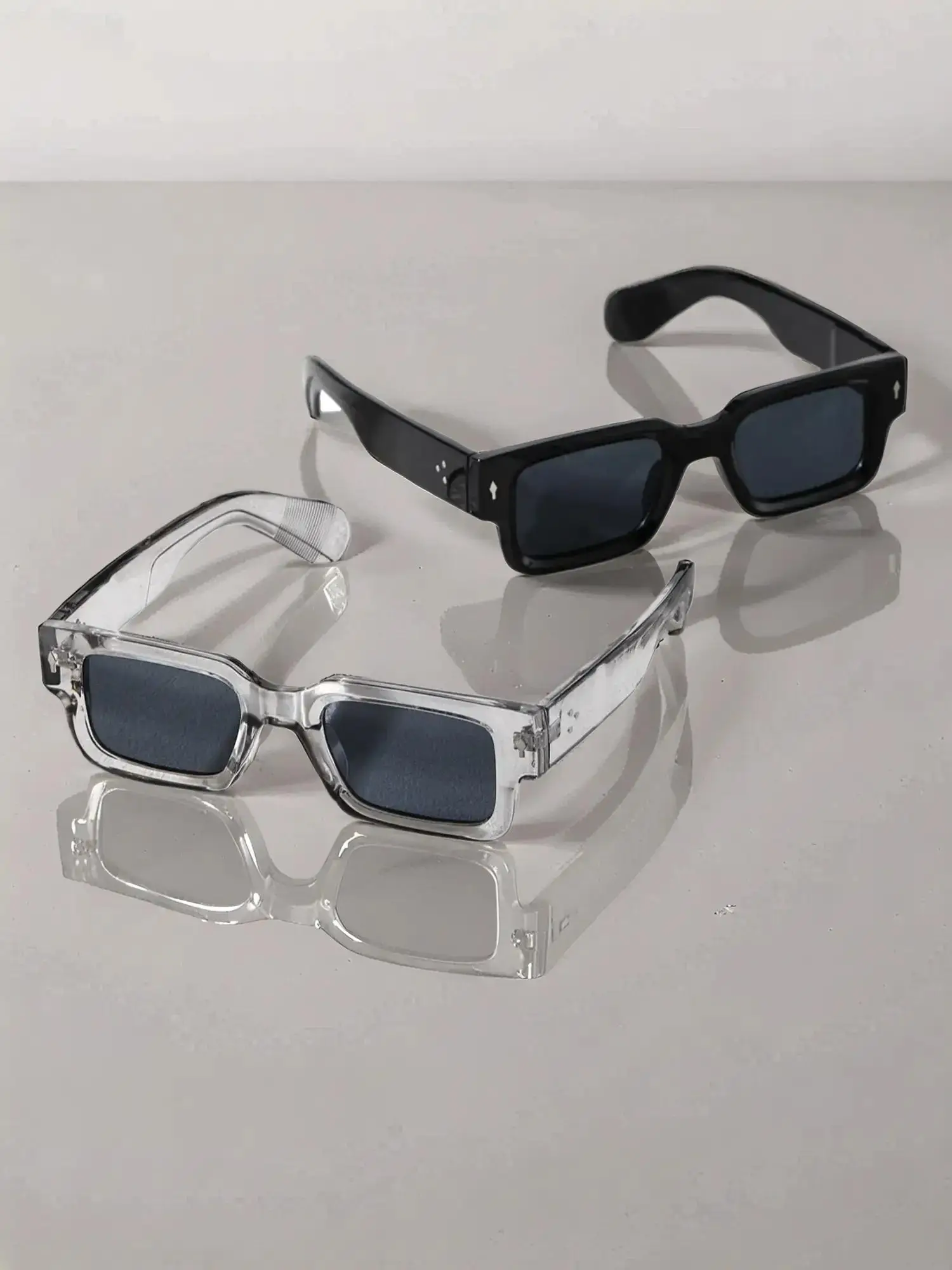 Summer Modern Styling Square Frame Trendy Casual Sun Protective Sunglasses, His and Hers Gifts, Fall Outdoor Sun Protection Lightweight Durable Sungla