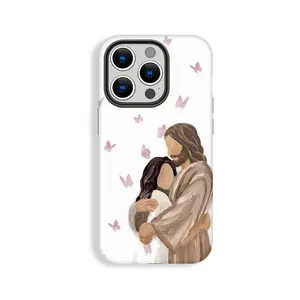 Jesus Pattern, Love Pattern, Butterfly Pattern,Merry Christmas Pattern, Suitable for IPhone17 Pro Max, 17Pro, 16Pro, 15, 14, 13, 12. Beautiful Phone Case |     Shockproof Protective Case |     Smart Phone Case, A Gift for Girls and Boys