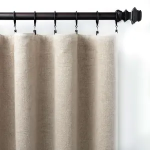 Stone Washed Linen Curtain Panel