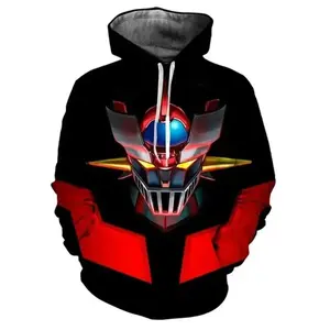 Men Mazinger Z Hoodies Anime Robot 3D Print Men Women Fashion Sweatshirts Oversized Hoodies Harajuku Pullovers Tracksuit Autumn