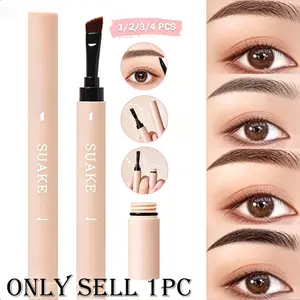 2-in-1 Dual-ended Eyebrow Pomade, Waterproof Sweat-resistant Long-lasting Brow Pencil, Natural Defined Wild Brow Cream Gel, Smudge-proof No Fading Easy Shaping Eyebrow Makeup, Brow Enhancer, Eyebrow Makeup Products