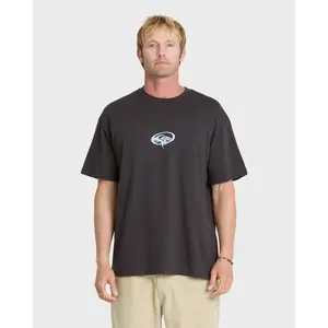 Quiksilver | Wrecked Mercury Short Sleeve Knit T-shirt | Men's 100% Cotton Breathable Ribbed | Casual Beach And Everyday Wear
