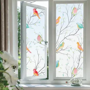 Coavas One Way Window Privacy Film, Reflective Window Tint for Home See Out Not In, Sun Blocking anti UV Static Cling Glass Windows Door Coverings for Winter Beautyhalo