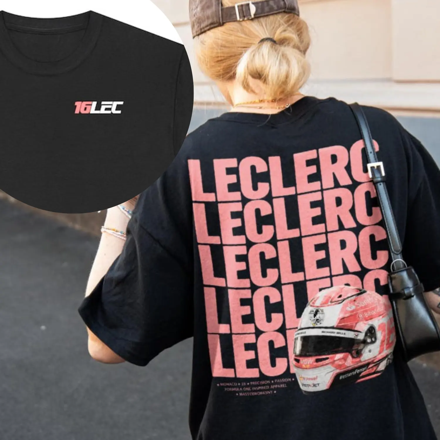 2 Side Charles Lec T-Shirt: Scuderia Motorsport Team Merch Shirt 16LEC Gift