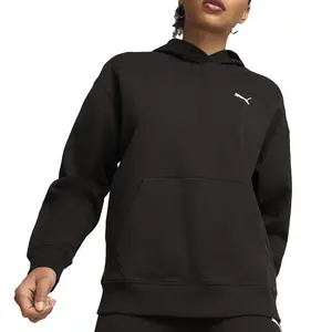 PUMA Womens Her Hoodie Casual Outerwear Casual - Black PUMA Womens Her Hoodie Casual Outerwear Casual - Black