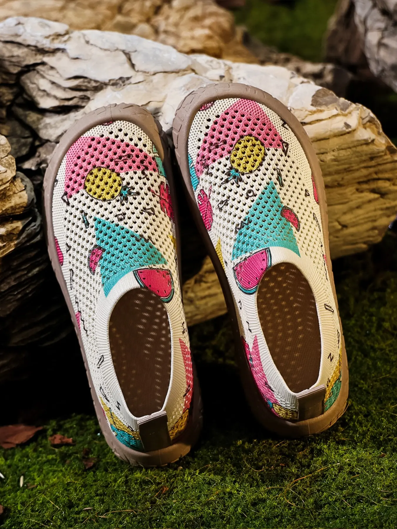 Women's Slip-On Casual Sneakers, Casual Shoe, Round Toe, Low Top, Textile Upper, Rubber Sole, All Seasons, Breathable Slip Ons, Comfortable Mesh, Lightweight, Multiple Colors
