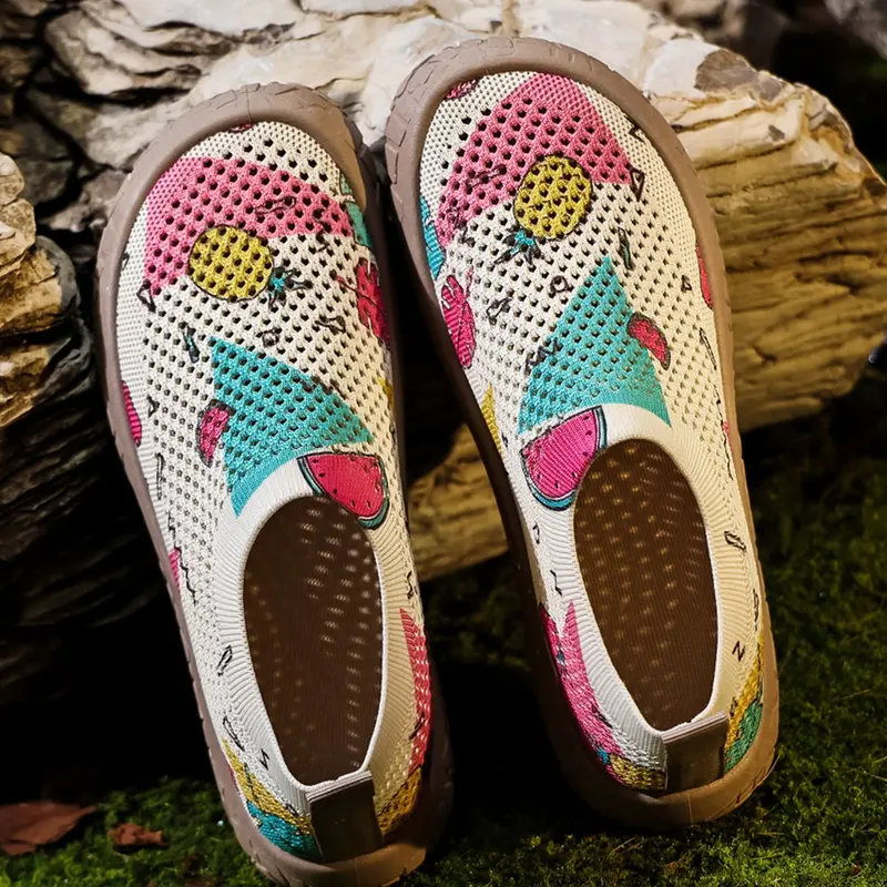 Women's Slip-On Casual Sneakers, Casual Shoe, Round Toe, Low Top, Textile Upper, Rubber Sole, All Seasons, Breathable Slip Ons, Comfortable Mesh, Lightweight, Multiple Colors