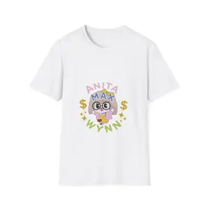 ANITA MAX WYNN Unisex Softstyle T-Shirt Casual Classic Collar Cotton Fabric Menswear Top Formal