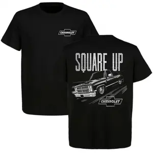 Square Up Chevrolet Short Sleeve T-Shirt – Ultra Cotton Classic Tee for Pickup Truck Fans| Men’s Casual Truck Graphic Top