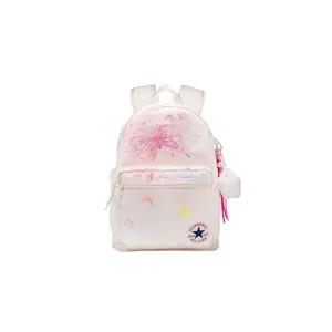 Converse Customizable Backpack With Creative Graffiti Design, Polyester Material, And Hand-Painted Details For Men And Women