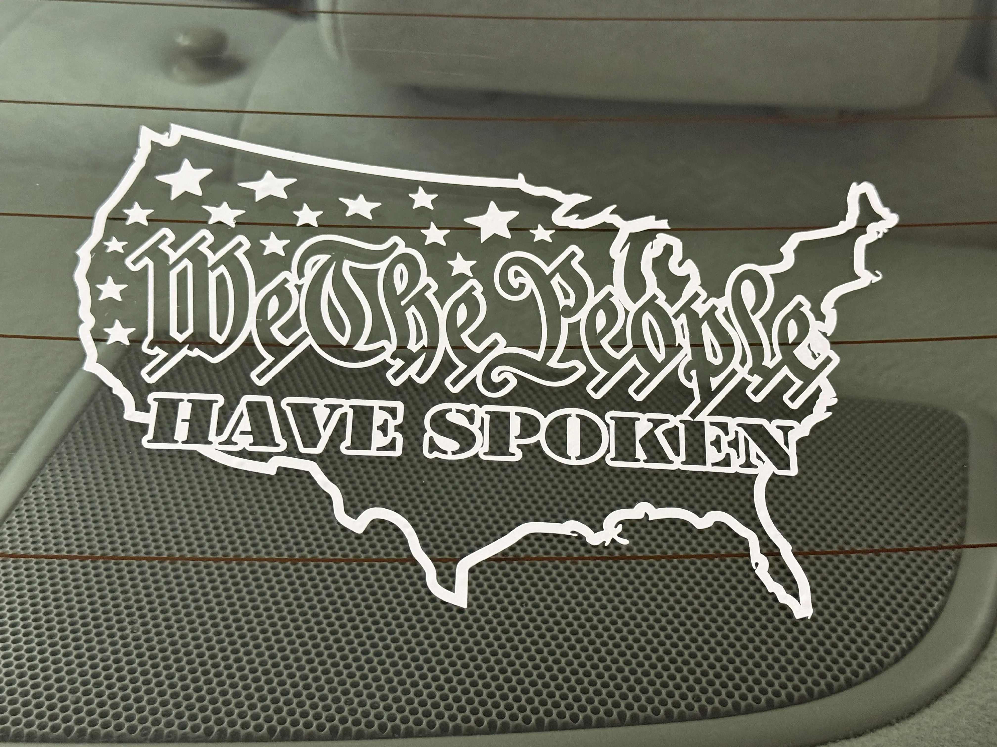WTP Have Spoken USA Vinyl Decal - 2 PACK SPECIAL Car Decorative Sticker Vehicle Exterior Decoration