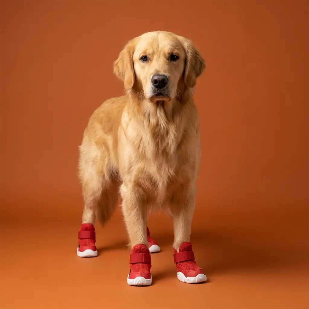 RIFRUF Dog Boots Set of 4 (Size 0–7) – Custom Front & Rear Paw Shoes, Anti-Slip Breathable Dog Booties for Small, Medium & Large Dogs