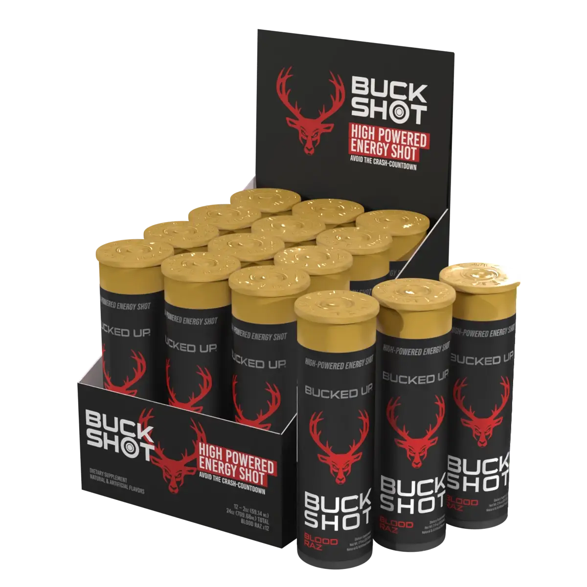 Bucked Up Buck Shot Energy Shot [1 Case/ 12 Count]