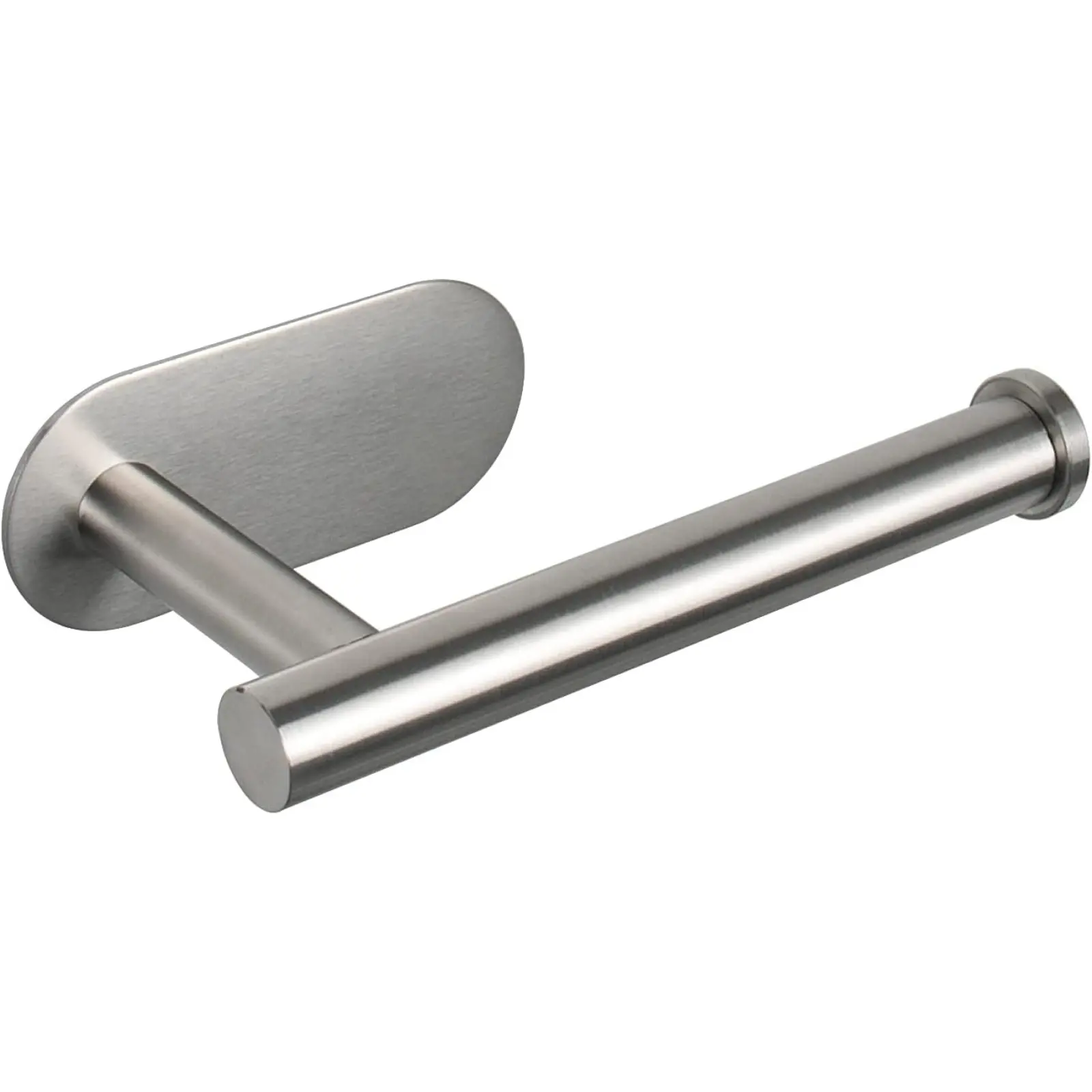 Toilet Paper Holder Self Adhesive, Premium Thicken SUS304 Stainless Steel Rustproof Adhesive Toilet Roll Holder no Drilling for Bathroom, Kitchen, Washroom (1 Pack, Brushed Nickel)