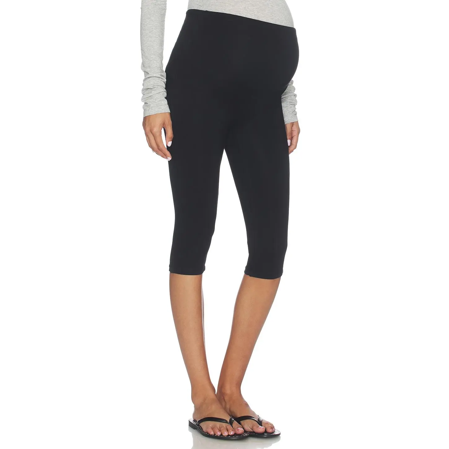 BUMPSUIT The Cotton Capri Legging in Black