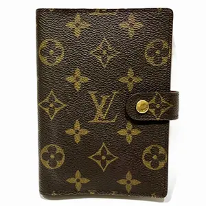 Pre-owned Louis Vuitton Canvas Small Leather Goods Agenda PM Monogram Notebook