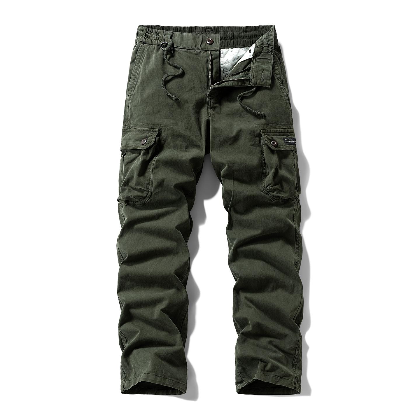 Washed Vintage Loose Tapered Work Pants - Classic Fit, Versatile for Work & Casual, Unique Vintage Wash Finish