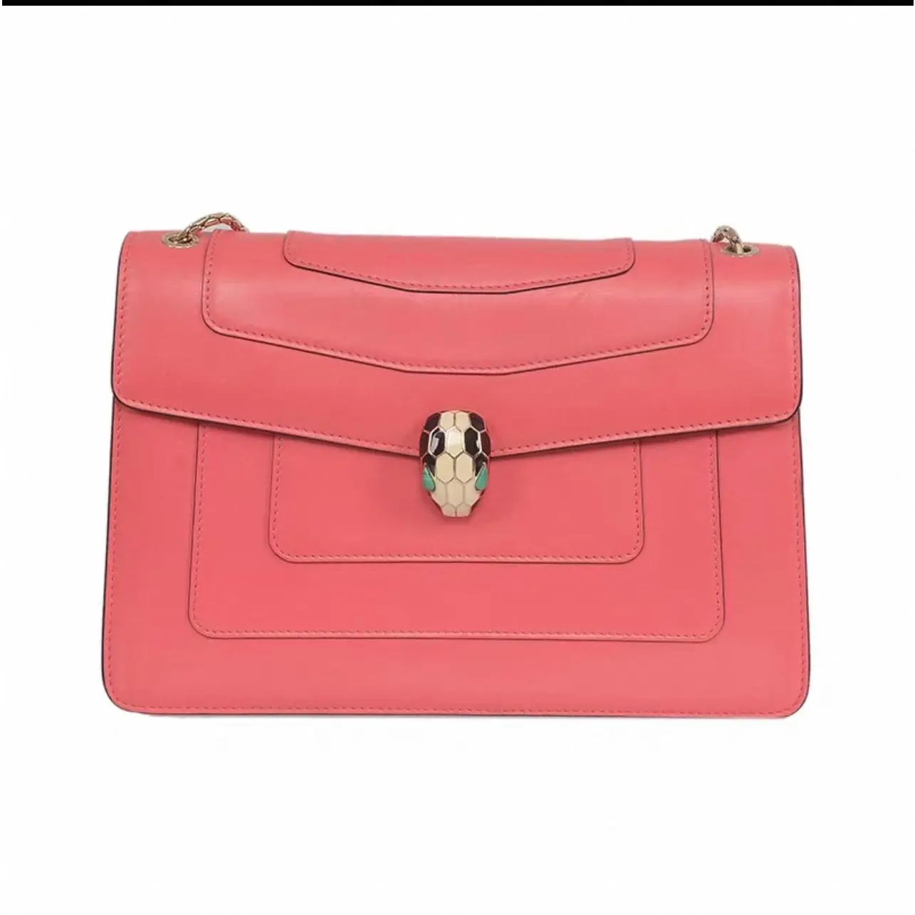 Pre-owned Bvlgari Leather Shoulder Bag C0804044417