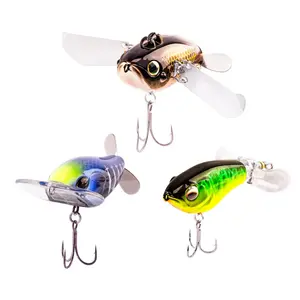 Top Water Fishing Lures, 3-Pcs Topwater Lures for Bass Walleye Pike, 2025 New Wasp Crawl Bait for Freshwater and Saltwater