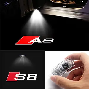 2pcs Car Door Welcome Sign Projector Lights, High Definition Non-Fading Welcome Lights, Fits Audi A3/a4/a6/a5/q5/q7/q3/q8/tt/s1/sq5/rsq3 Models