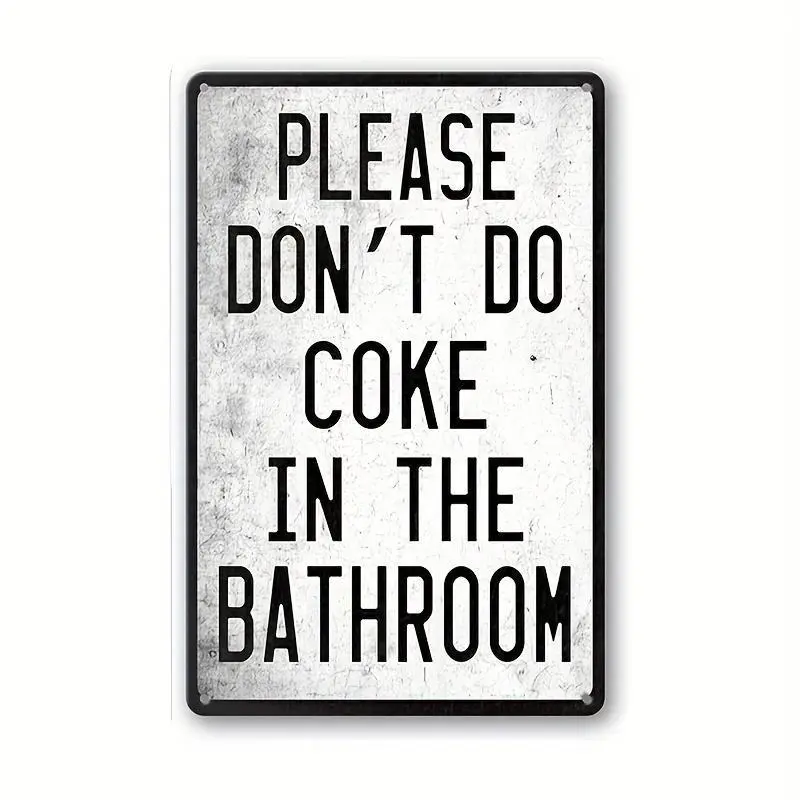 8x12in Sturdy Metal Decorative Sign - Eco-Friendly Vintage Rectangle Home Supplies, Room Decor Plaque, Home Bar Accessory, Boyfriend Gift