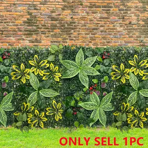 Artificial Plant Wall, Fake Plant Wall Decoration, Indoor Outdoor Garden Plant Wall Decoration, Privacy Backyard Hedge Privacy Screen, Decorative, Garden Accessories