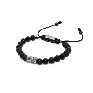 Black Onyx X Silver Invictus Bracelet