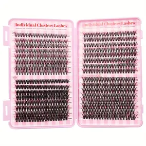 640 Eyelash Extensions, D-roll, Naturally Eyelashes, 3D Waterproof, DIY Eyelashes for Daily Gatherings, 9-18mm, 30D-80D Thickness, for Cat Eyes, Baby Eyes, and Natural Styles, Individual Eyelashes