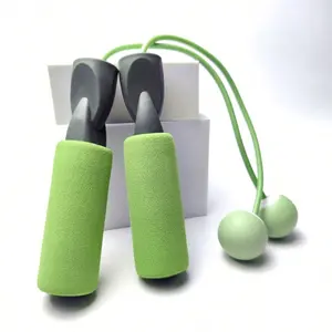 Wireless Weighted Jump Rope Skipping Ropes Fitness Fat Burning Slimming Tool, Gravity Ball Training for Adults and Students, Unisex Workout Equipment