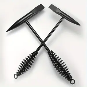 1pc High-Carbon Steel Welding Chipping Hammer with Spring Handle, Rust Remover Slag Tool, Hand Tools, Security Safety Hand for Welders, Black, Ergonomic Design, Anti-Rust Coating