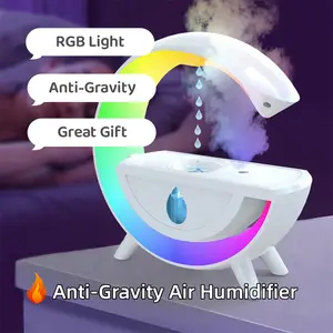 RGB Anti Gravity Water Droplet Night Light Humidifier