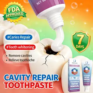 ZKRICARO Cavity Repair Toothpaste - Repairs cavities, strengthens tooth enamel, removes plaque, whitens teeth, relieves tooth sensitivity, and promotes oral health.