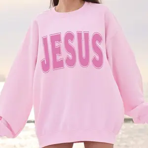 Trendy Christian Jesus Sweatshirt – Aesthetic Jesus Faith Sweater, Cute Christian Apparel, Religious Gift for Her