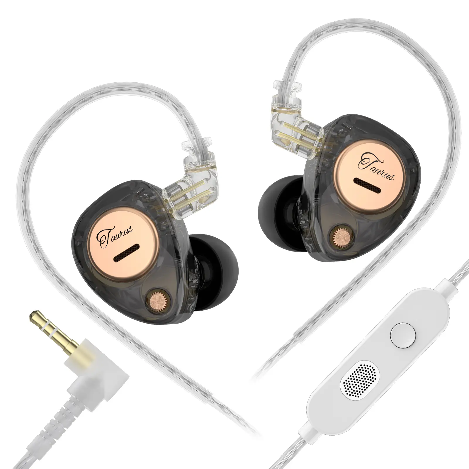 KZ Taurus High-Quality 2DD Wired In-Ear Monitor Headphones - 3.5 mm Jack, Noise Isolation, Sound Localization, Multi-Device Compatibility, Non-Water Resistant, Manufacturer Warranty for Musicians, Audio Electronic Gaming Earbuds for Tablet, High Quality H
